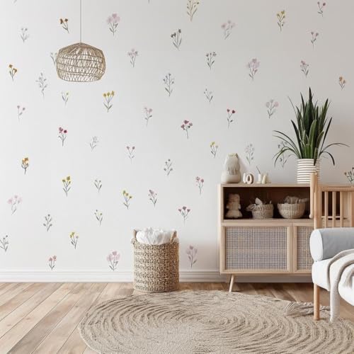 Vinilos Decorativos Flor Acuarela 40.64x40.64 cm miniatura 6