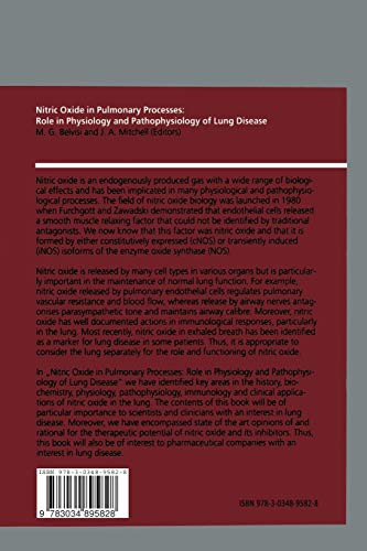 Nitric Oxide in Pulmonary Processes: Role in Physiology and Pathophysiology of Lung Disease