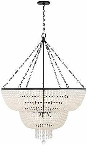 Crystorama Rylee 15 Light Matte Black Chandelier