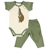 Touched by Nature Baby-Boys Organic Gift Set, Monkey, 0-6 M