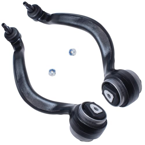 Image of Detroit Axle - 12pc Front End Kit for 2007-2013 BMW X5 2008-2014 X6, 4 Lower Forward and Upper Control Arms w /Ball Joint 2 Sway Bars 4 Inner Outer Tie Rods 2 Boots 2009 2010 2011 2012 Replacement