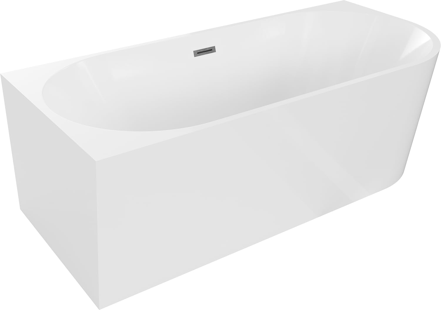 Mexen Mia freistehende Eckbadewanne links 160 x 75 cm