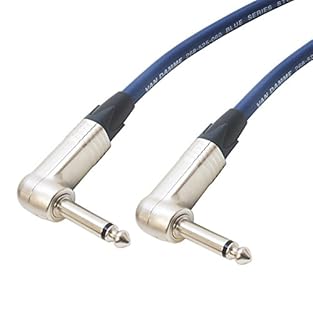 Van Damme Blue Series Studio Grade Passive Speaker Cable PA System Passive Lead Neutrik Silver NP2RX angled 1/4" jack plugs Amp Guitar Head Cab Lead Hifi Live Sound Audio Wire Conductors, Suitable up to 600w