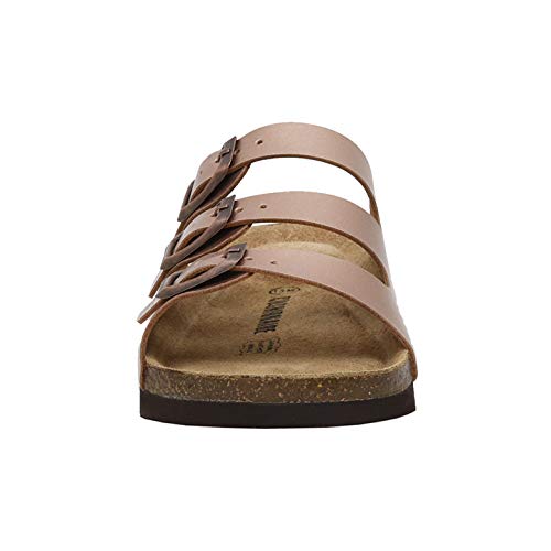 Cushionaire Kid's Lela Jr Cork Footbed Sandal With +Comfort, Rose Gold 2 #TOP2
