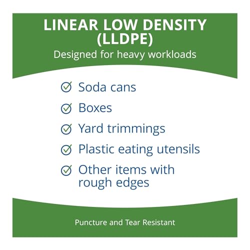 Image of Stout by Envision Clear LLDPE ProPerformance Coreless Bags, 33 inch X 39 inch, 33 Gallon Capacity, .8 Mil thick, 125 Bags, Made in the USA (STO-L3339C70)