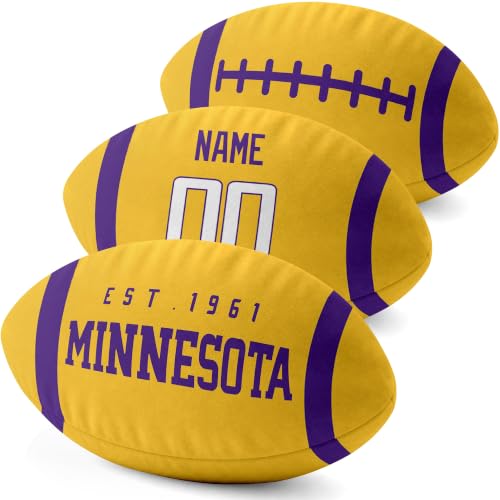 Image of ANTKING Minnesota Throw Pillow Custom Name Number for Men Boy Gifts | Personalized Gift for Youth for Birthday Christmas