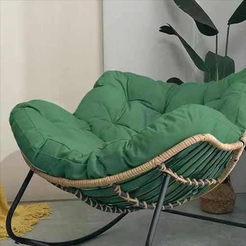 Comfortable Rocking Chair Cushions for Adults Non-Slip Soft Cotton Filling 4×37.4×45.2 Indoor/Outdoor Egg Freestyle Chair Pad Upholstered Design