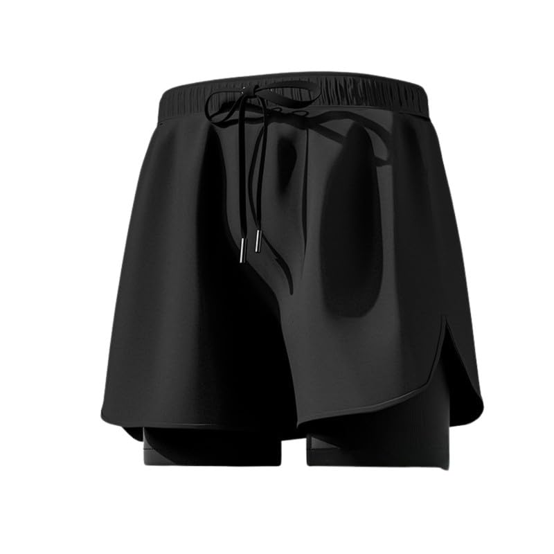 Men’s Swimming Trunks Boxer Style Five Point Swim Shorts Beach Wear-image-47