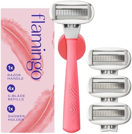 Pink Razor Prize Set Amazon.com: Flamingo Shaving Razor Set for Women - Original Razor ...