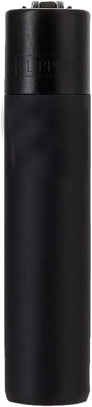 Clipper Metall Gas-Feuerzeug (Schwarz) mit SOFORTGRAVUR +VORSCHAU: Gravur inklusive (Gasfeuerzeug, nachfüllbar)