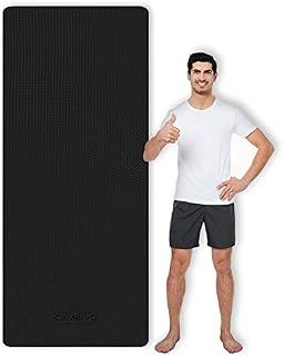 CAMBIVO Yoga Mat Extra Long Wide, TPE Exercise Mat, 213 x 81cm, Large Non Slip Mat for Workout, Fitness, Gym, Pilates, Sit-Ups, Planks, Stretching [with Carry Strap]