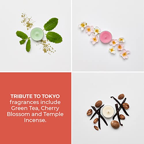 PartyLite Set of 15 Tea Lights Sampler Candles, Aromatherapy Tribute to Tokyo Scented Candles Gift Set, Up to 4 to 6 Hours Burn Time - Image 5