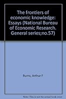 Frontiers of Economic Knowledge: Essays (National Bureau of Economic Research) B0000CIXKH Book Cover