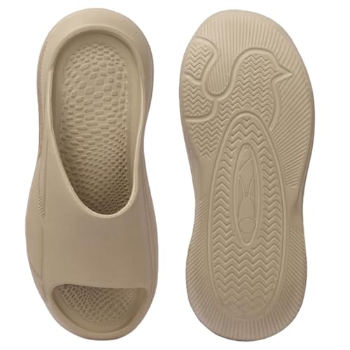 Image of AROOM Men's Classic Ultra Soft Sliders /Slippers with Cushion FootBed for Adult | Comfortable & Light Weight | Stylish & | Waterproof & Everyday Flip Flops for Gents /Boys