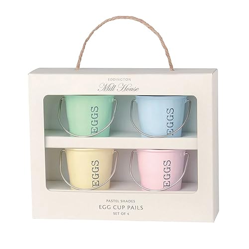 Egg Cup Pails Pastel Shades 4Pcs