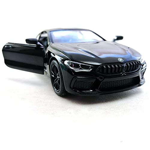 Kinsmart Bmw M8 Competition Black Red 5" 1:36 Scale Die Cast Metal Model Toy Car W/ Pullback Action #TOP3