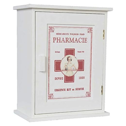 Clayre & Eef 6H0372 Arzneikasten Wandschrank 24 * 13 * 30 cm
