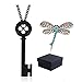 Anime-Halsketten-Set mit Libelle, Haarspange, Horror-Film, Cartoon-Cosplay, Zubehör, Totenkopf-Halsband, Schlüsselanhänger, Halskette für Frauen und Mädchen, Schmuck, Geschenk, 2 Stück
