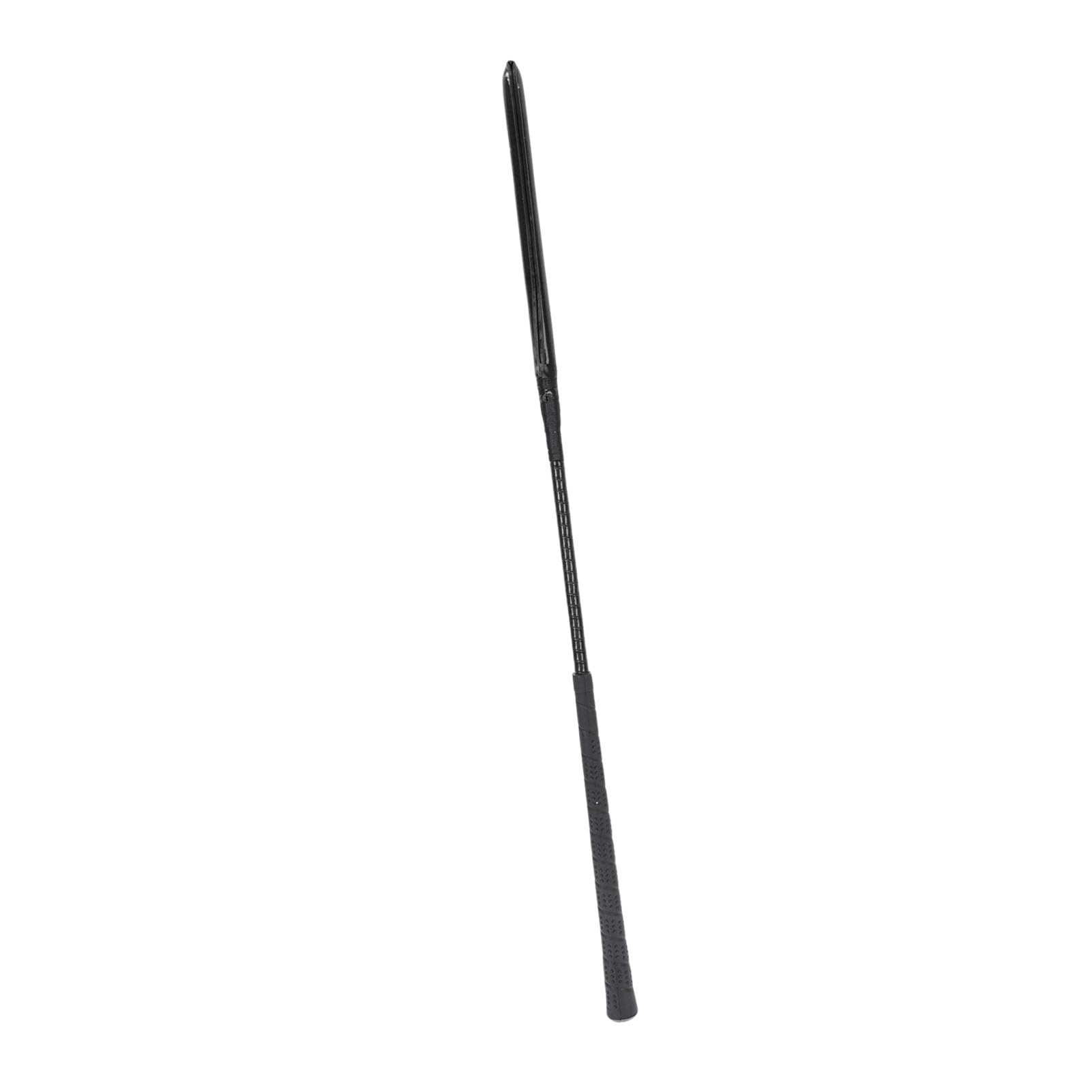 Frustino per cavallo, in pelle verniciata di alta qualità, con manico in silicone antiscivolo, per sport equestri, corsa, allenamento e competizione, 65 cm