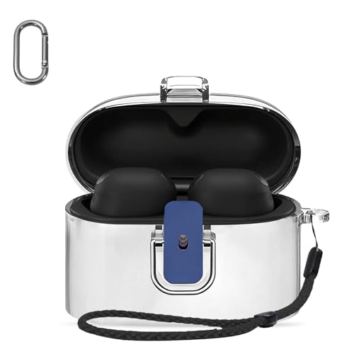 For WF-1000XM6 �P�[�X �J�o�[ �yHUKWIMO�z �J���r�i�t��+�X�g���b�v�t�� �ϏՌ� �h�� �h�o �����[�d�\ �S�ʕی� �L�Y�h�~ WF-1000XM6 �Ή� [�N���A]