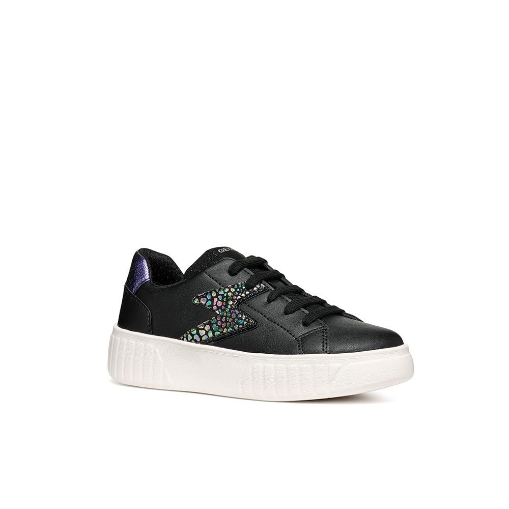 Geox J MIKIROSHI Girl A, Sneaker, Black