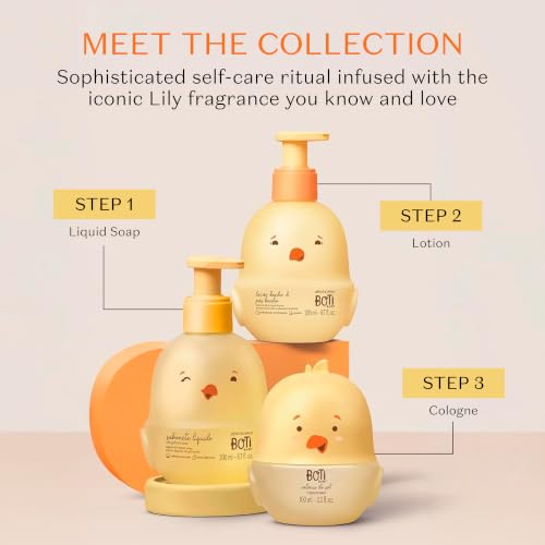 Image of O BOTICARIO Boti Baby Sun Kids Perfume, 3.3 oz | Alcohol-free calming lavender water-based baby perfume. Gentler after-bath ritual scent with drop applicator