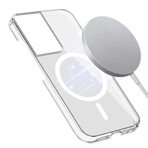 Image of Jkobi Lifetime Anti-Yellow MagSafe Compatible Clear Back Cover Case for Samsung Galaxy S21 Ultra 5G (Sleek Hard Crystal | Shockproof and Camera Protection)