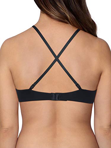 Fruit Of The Loom Women's Breathable Cami Bra With Convertible Straps, Black, 36C #TOP3