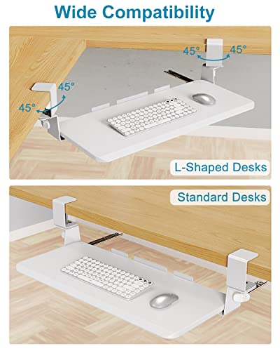 Woka 48" X 24" Standing Desk And 26.5" X 11.7" White Keyboard Tray #TOP5