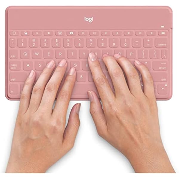 Клавиатура Logitech Keys-To-Go 920-010045 Bluetooth немецкая раскладка QWERTZ розовая
