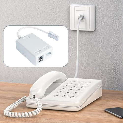 BT Telephone Splitters ADSL Filter with Cable and RJ11 Connection Adapter, ADSL Microfilter BT Plug/Socket Broadband Internet Splitter for WiFi Sky Talktalk Landline Modem Router Telephone Fax - Image 5