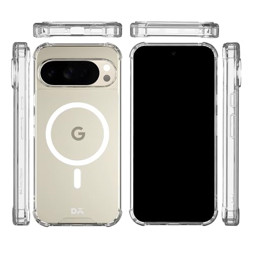 Image of DailyObjects Clear Magnetic Phone Case Cover Compatible with Google Pixel 10 Pro | Wireless Charging Slim Back Cover | 2 Layer Edge Protection & Shockproof