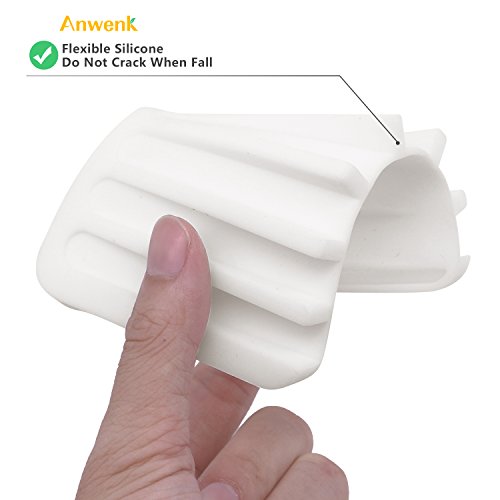 Anwenk Soap Dish Shower Waterfall Soap Tray Soap Saver Soap Holder Drainer Flexible Silicone For Shower/Bathroom/Kitchen/Counter Top,Keep Soap Bars Dry Clean,Easy Cleaning-White,1Pack #TOP3