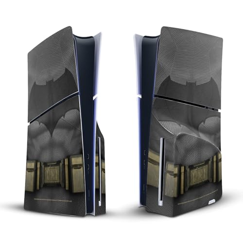 Head Case Designs sous Licence Officielle Batman V Superman: Dawn of Justice Costume Batman Graphiques Vinyle Autocollant De Jeu Peau Compatible avec Sony PlayStation 5 PS5 Slim Disc Edition Console