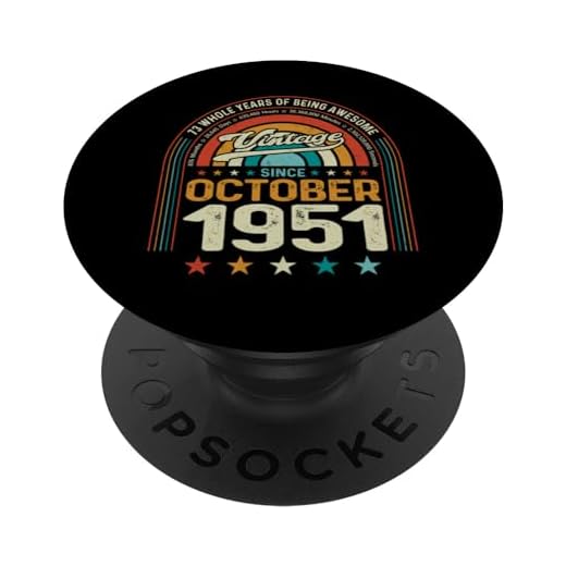 73 cumpleaños 73 años de ser impresionante nacido en octubre de 1951 PopSockets PopGrip Intercambiable