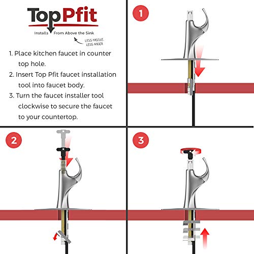 Pfister Miri Kitchen Faucet With Pull Down Sprayer And Soap Dispenser, Single Handle, High Arc, Spot Defense Stainless Steel Finish, F5297Mrgs #TOP7