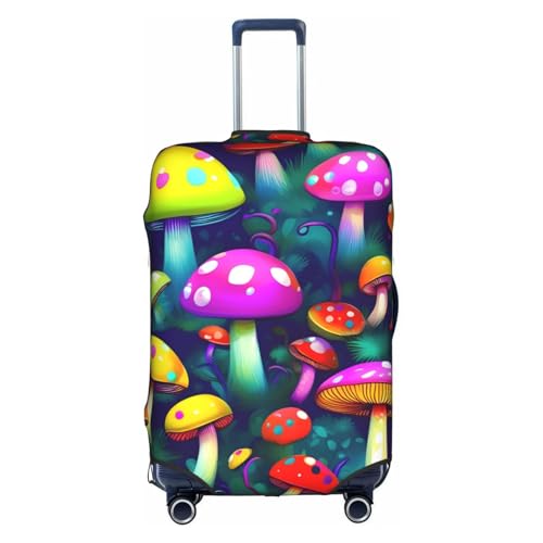 Housse de protection bagage champignon blanc en polyester lavable taille L