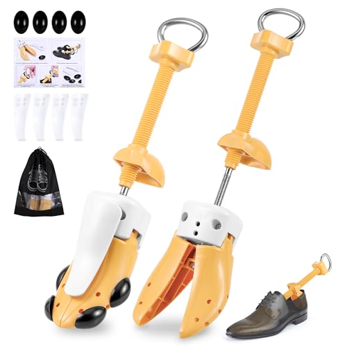 Yimomoyi Shoe Stretcher, 4-Way Shoe Stretcher Kit, Shoe Stretchers for Women Men, Shoe Shaper Expander Width Extender Adjustable Shoe Stretch Length & Width, UK Size 3.5-6