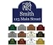 Mystic Sloth Custom Aluminum Wall Mounted Address Sign 11.5" x 15.25" with Rounded Top