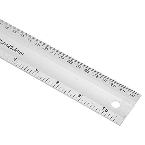 Regla de ángulo recto de aluminio 300mm miniatura 3