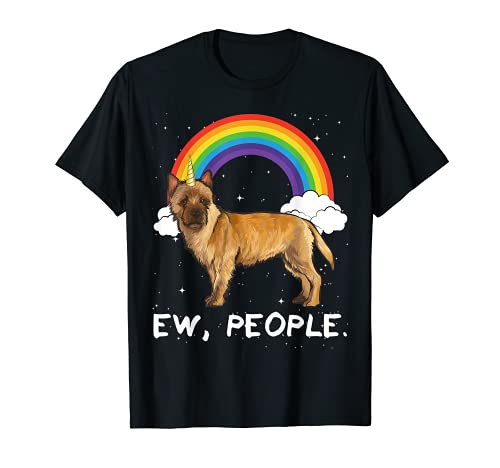 Rainbow Cairn Terrier Ew People Unicorn Dog T-Shirt, Black