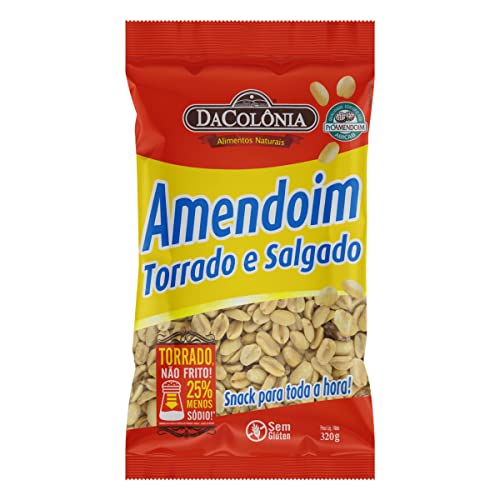 Da Colonia, Amendoim Assado Salgado 320g,18  