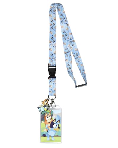 Bluey�X�g���b�v�o�b�W�z���_�[�L�����N�^�[�f�U�C���X�g���b�v�A�J�[�h��2�C���`�̃u���[�ƃ`�����o�[�y���_���g�t���B