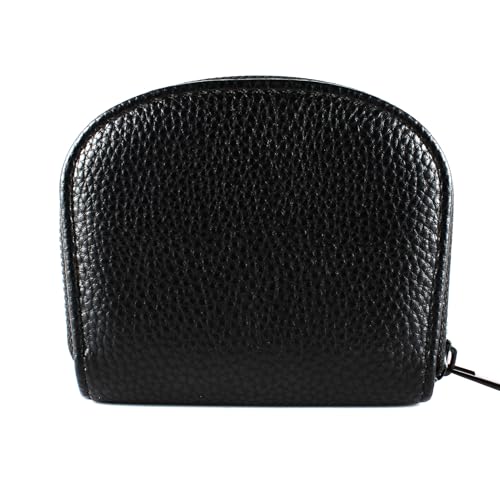 Rfid Women Wallet, Credit Card Wallet, Zipper Card Holder for Women, Compact Pocket Size Black2