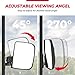 KEMIMOTO Golf Cart Side Mirrors with LED Turn Signal Lights, Universal Rear View Mirrors Compatible with Club Car, EZGO, ICON, Drive, and Kandi Golf Carts