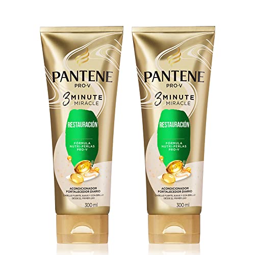 Cuidado Para El Cabello, Drugstore Pantene Acondicioonador 3 Minute Miracle Restauración 2 Unidades de 300 ml c/u