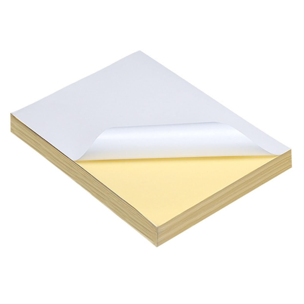 Papel de Etiquetas A4 100 Hojas Blanco Adhesivo para Imprimir
