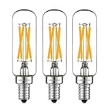 T25 LEESANRAN LED Glühlampe E14 Sockel, 4W Edison 2700k warmweiß Glühlampe mit 40 Watt 230V Äquivalent Vintage Restaurierungs Hardware Stil Glühlampe Nicht dimmbar 3er Pack