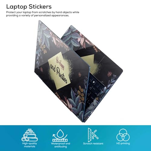 Image of Galaxsia Floral D14 Full Body Vinyl Laptop Skin /Sticker /Cover Upto 15.6 Inches Laptops Laminated-Removable-HD Quality Compatible for Hp-Dell-Sony-Lenovo-Asus etc.(15x10 Inches)
