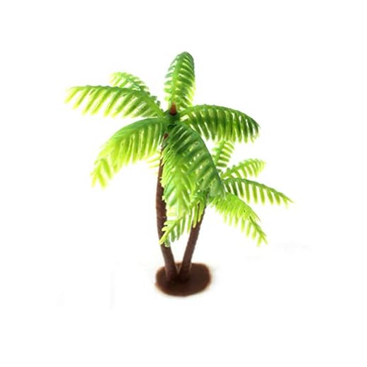 Abaodam Plast Kokosnöt Palmträd Miniatyr Kokosnöt Palm Modell Träd Mini Växt Krukor Bonsai Hantverk För Mikrolandskap Dollobs Fairy Trädgård Diy Dekor